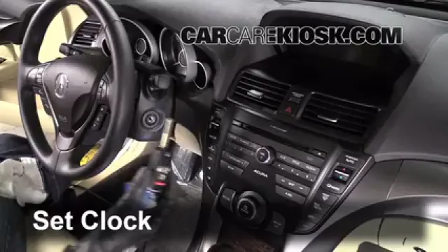 2012 Acura TL 3.5L V6 Horloge Régler l'horloge